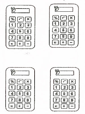 B81 Hard Plastic Chocolate Mould Calculator 5x7.6x0.7cm