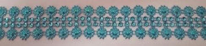 Blue Diamante Strip for decor or cake decorating, 3cm, +-3m