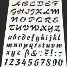 A4 Alphabet Stencil B
