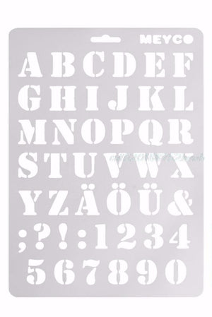 A4 Alphabet Stencill D