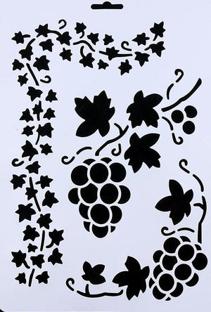 A4 Grape Stencil Q