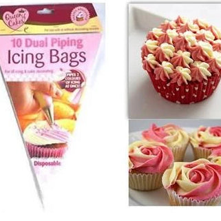 Icing Piping Bags 10 Dual