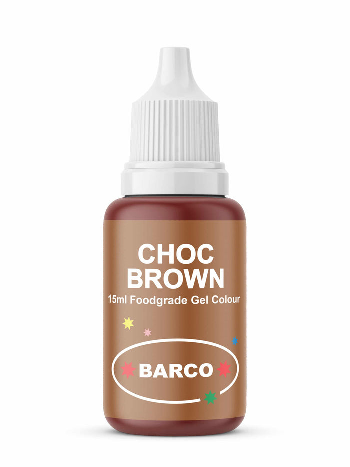 Barco Food Grade Gel Choc Brown 15ml