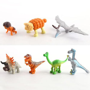 The good dinosaur plastic figurine set. perfect for cake toppers, height +-4.5cm