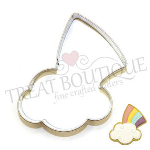 Treat Boutique Metal Cookie Cutter Cloud And Rainbow