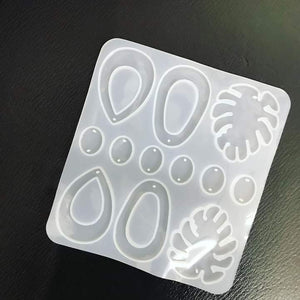 Topical Earrings silicone resin mould,A