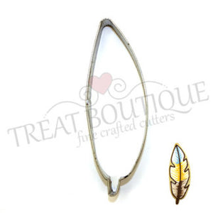 Treat Boutique Metal cookie cutter Feather