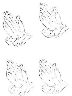 DD93 Hard Plastic Chocolate Mould Praying Hands 10x6cmx1.5cm Deep