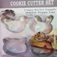 Mickey, Bunny, Cat, Winnie Pooh bear metal cutter set