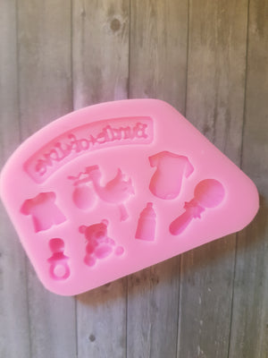 Baby shower  silicone mould
