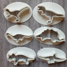 Dino plastic cupcake cutter set