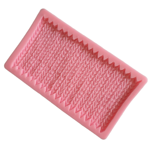 C Knitted Crochet Border silicone mould