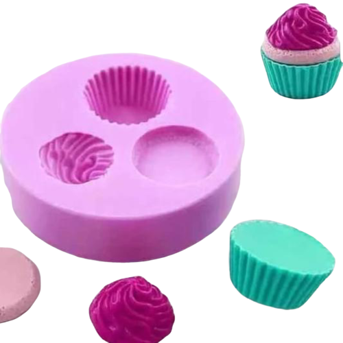 Silicone Mould 3D Cupcake – Lamay