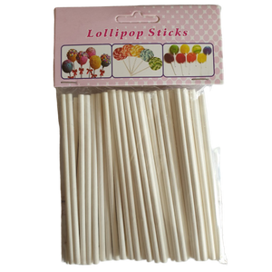 Paper Lollipop Sticks, 10cm 50piece