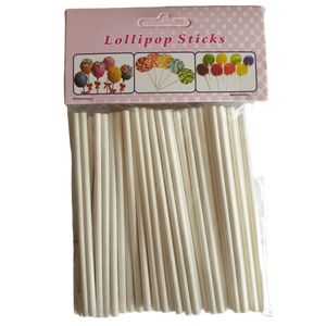 Paper Lollipop Sticks, 15cm 50piece