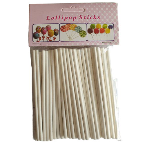 Plastic Lollipop Sticks, 10cm 50piece