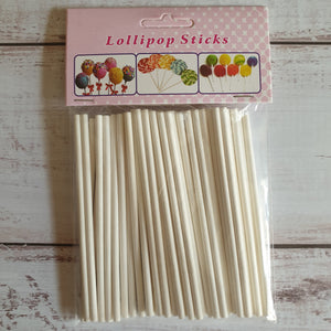 Paper Lollipop Sticks, 15cm 50piece