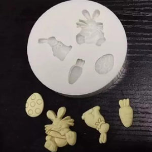 Silicone Mould Easter Bunny Multi