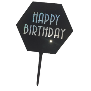 Nr154 Acrylic Cake Topper Happy Birthday