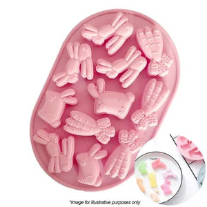 Silicone mould chocolate, Easter bunny and carrots