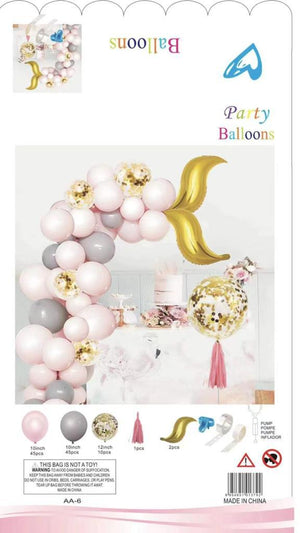 AA-6 Balloon Arch Garland Pink And Grey 103pcs