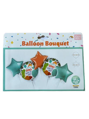 Balloon Helium Happy Dino Birthday 5pcs