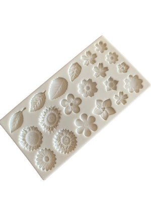 Silicone Mould Daisy Blossom Leaves