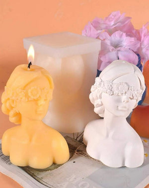 Silicone Mould Candle Lady Head
