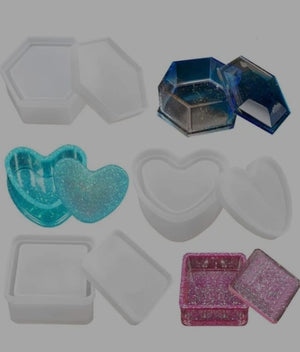 Silicone Mould Resin Trinket Set 6pcs