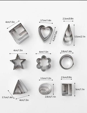Metal Cutter Mousse Shapes