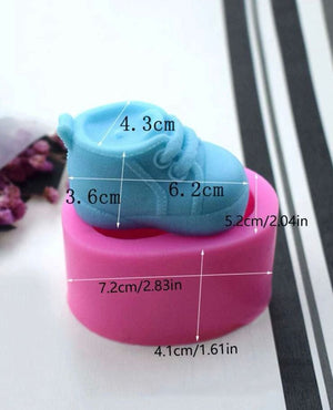 Silicone Mould 3d Baby Bootee