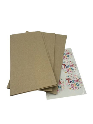 Paper Bags with Thank You Stickers