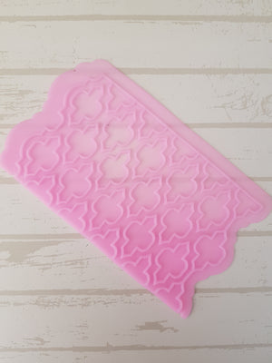 Silicone onlay mould, Moroccan tile, 13.5x8.4cm