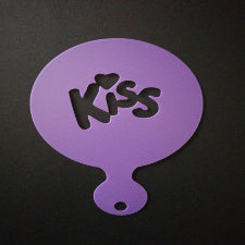Cupcake/ coffee Stencil XBAK201 KISS S, Valentine