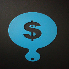 Cupcake/ coffee Stencil XBAK201 Dollar sign W