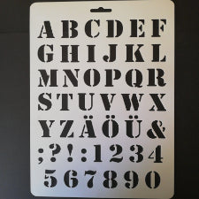 A4 Alphabet Stencill D