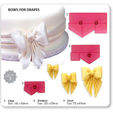Bow drapes plastic template cutter
