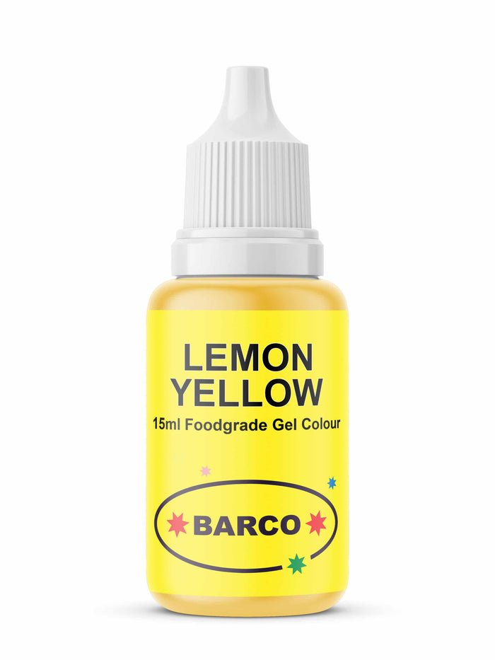 Barco Food Grade Gel Lemon Yellow 15ml
