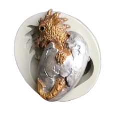 Game of Thrones Dragon B silicone mould, 7x4.5cm