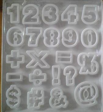 Numbers fondant/cookie cutters (5cm)