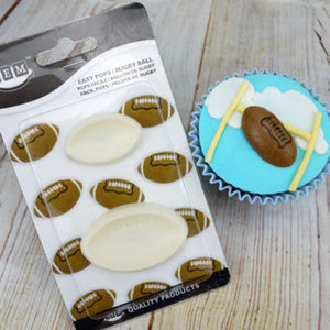 Rugby ball fondant mould, easy pops
