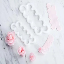 Easy Rose fondant cutter, 2 PIECE SET