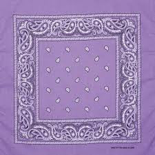 Purple headband /  party bandana - perfect for cowboy party 54x54cm