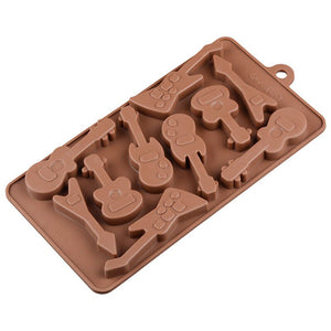 Nr13, Silicone mould chocolate truffle, Guitar