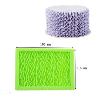 Ruffles silicone onlay mat, 15x9.5cm, E