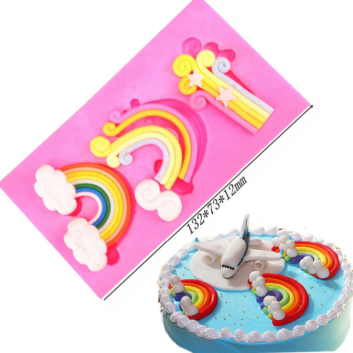 Silicone Mould Rainbow Cloud