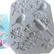 Silicone Mould Birds and Flowers