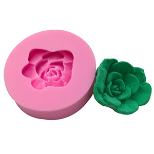Succulent Rose silicone mould, 4cm