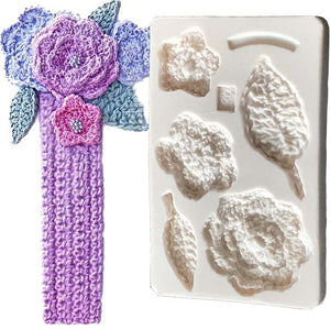Knitted Flower silicone mould