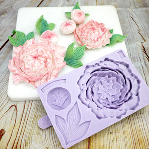 Silicone Mould Peony Flower